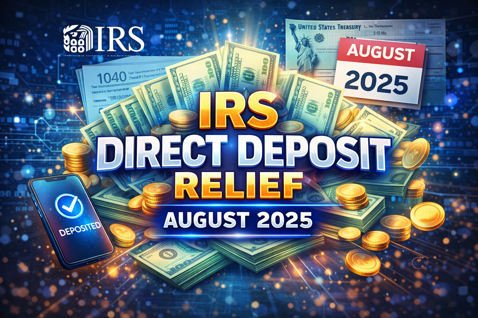 irs direct deposit relief august 2025